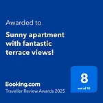Sunny Apartment With Fantastic Terrace Views!
