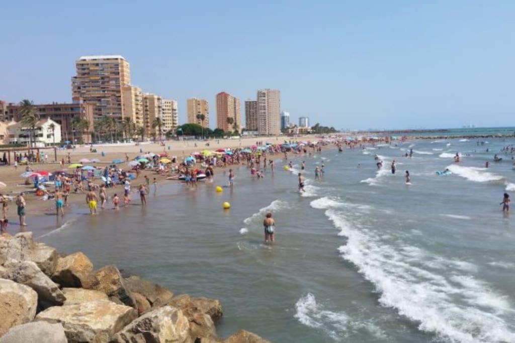 Appartement Coqueto De Playa Con Piscina Y Terraza *