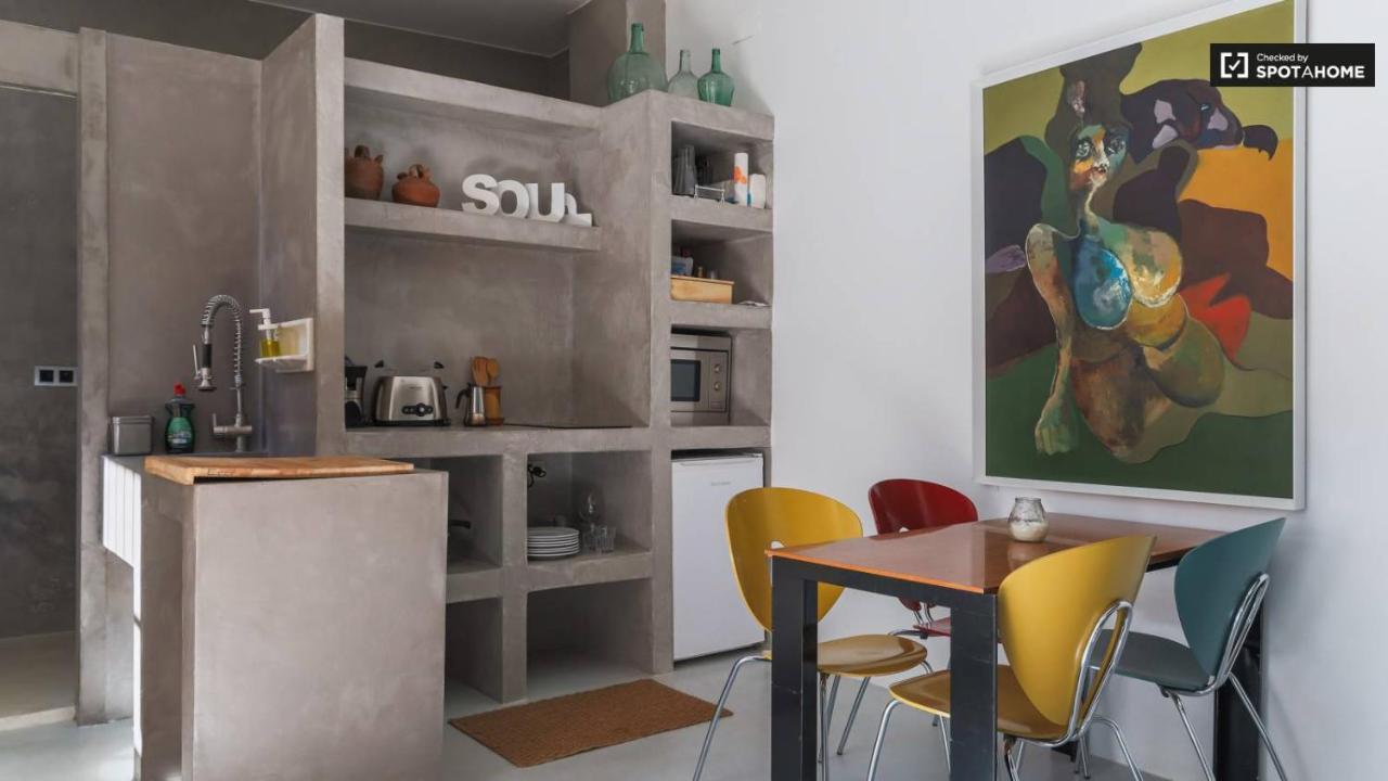 Apartamento Casita Artista En Edificio Barrio Ruzafa