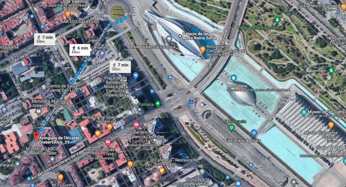 Apartment 10 Pax, Ac, Wifi Gratis, Ciudad Artes Y Ciencias