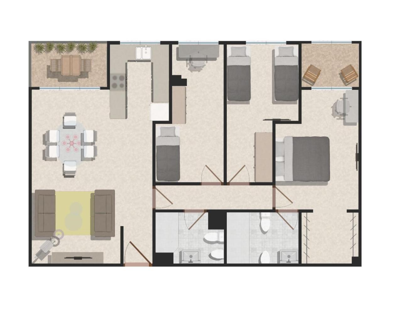 Apartamento Jardines Del Turia - Espacioso Apartamento Valência