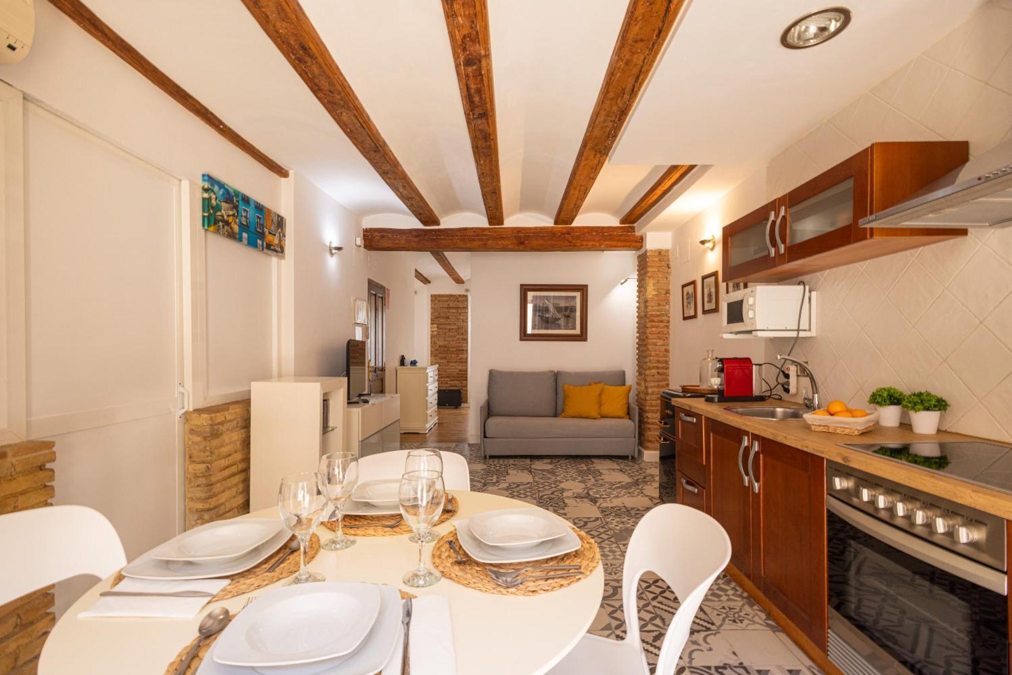 Apartment Florit Flats - Cozy Wifi Ac Loft In The Heart Of Ruzafa