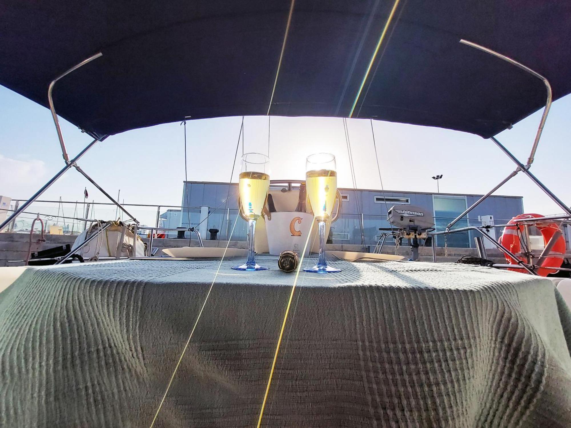 On A Sailing Boat In Botel