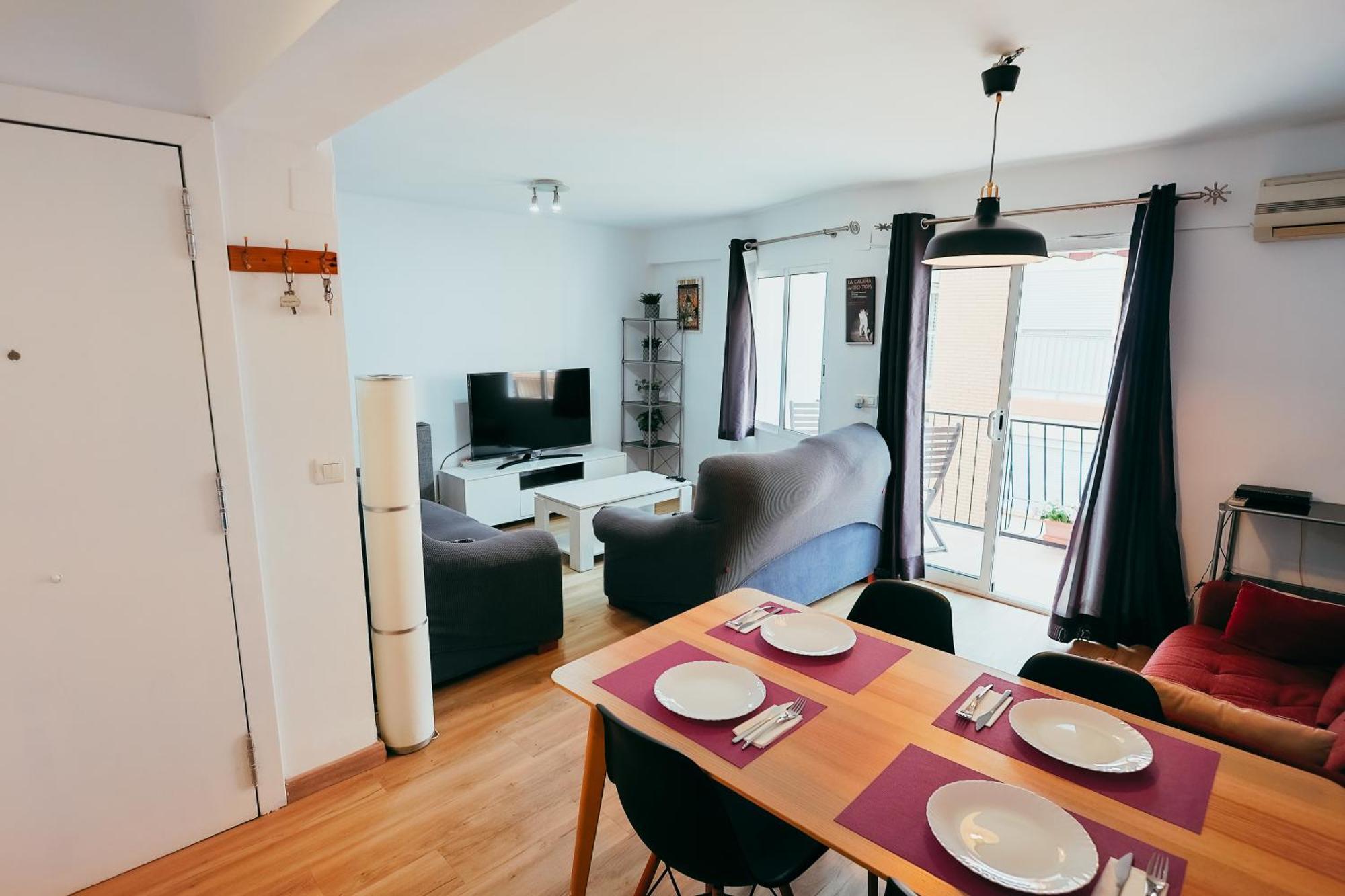 Cabanyal, 8 Min, Terrace, Smart Tv Apartment