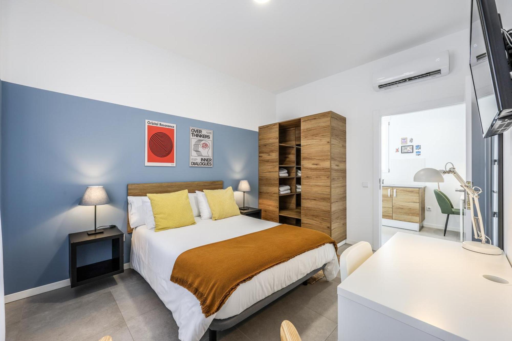 Apartment 2 Hab En Malvarrosa A Metros De La Playa, Con Terraza Y Zonas Comun 3d *