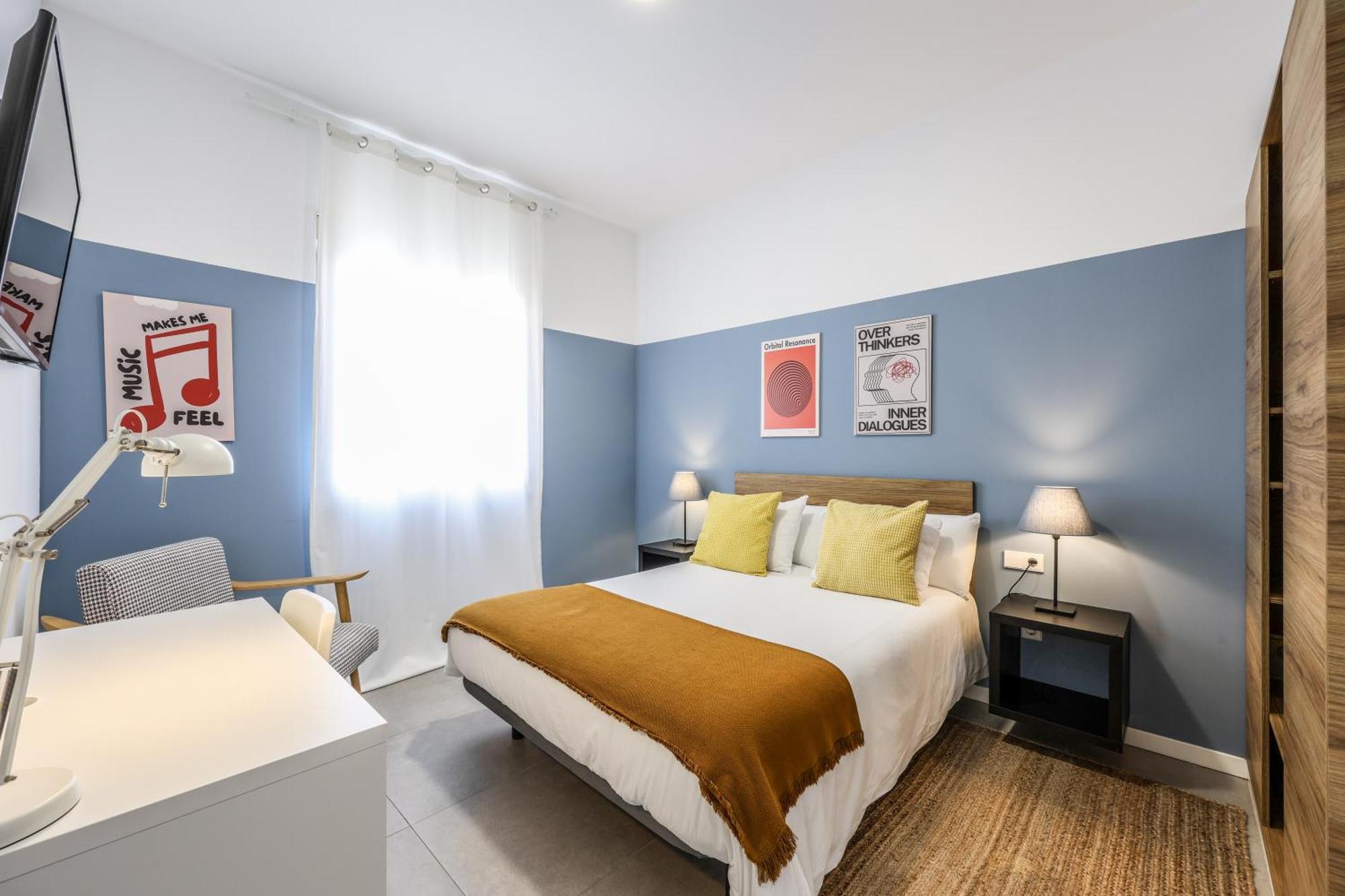 2 Hab En Malvarrosa A Metros De La Playa, Con Terraza Y Zonas Comun 3d * Valencia