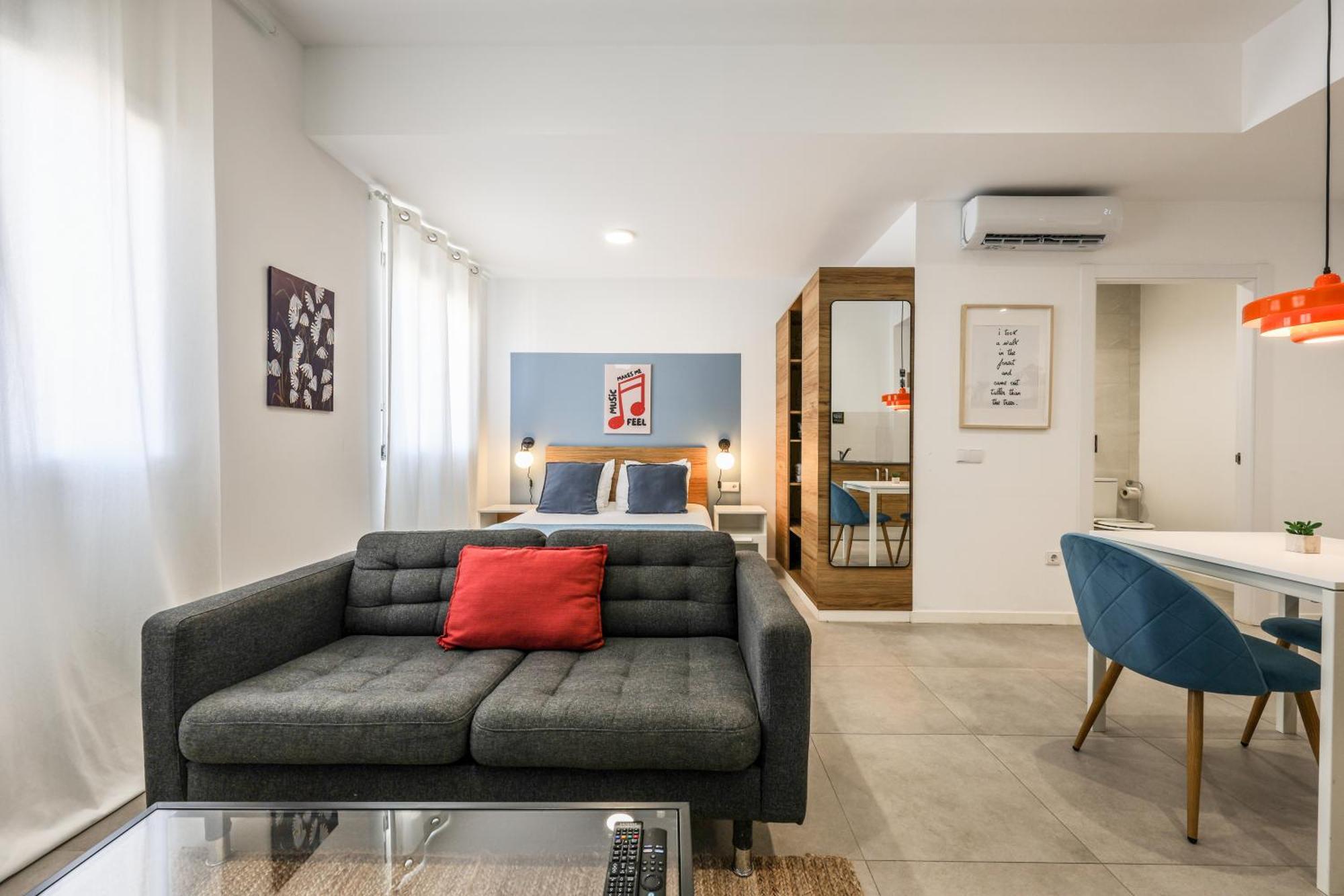 Acogedor Estudio A Metros De La Playa, Con Zonas Comunes Y Terraza 3b
